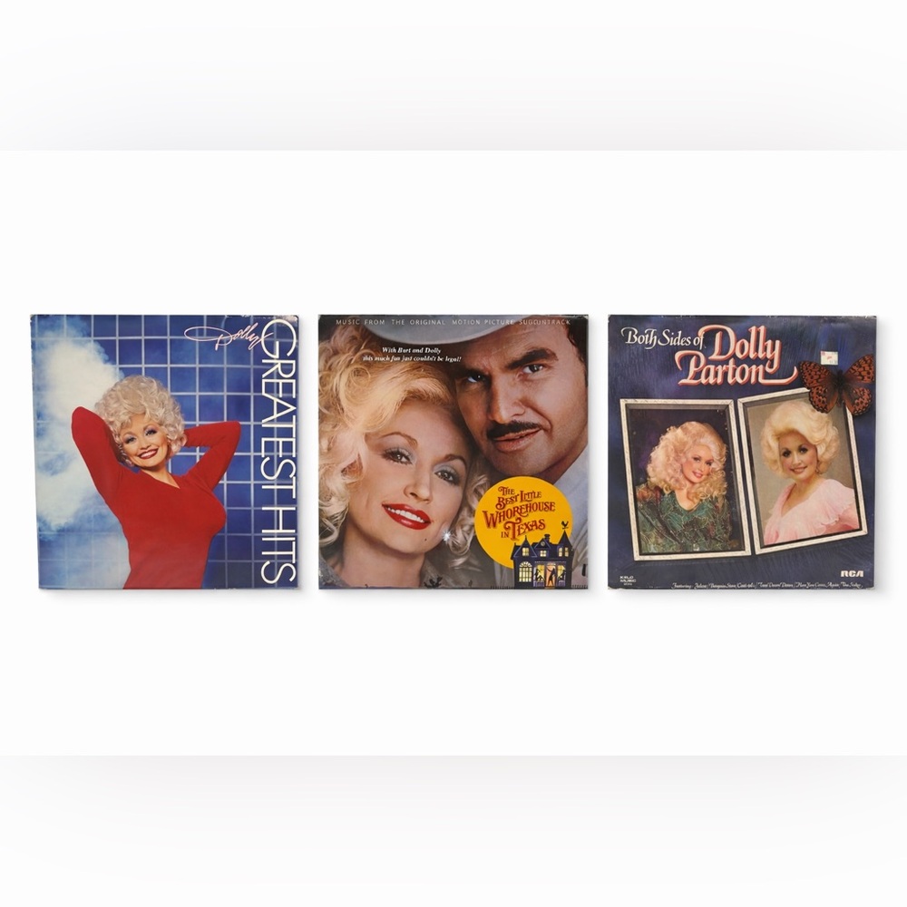Dolly Parton Vinyl Bundle 🎤 Greatest Hits + Both Sides + Movie Soundtrack LPs
